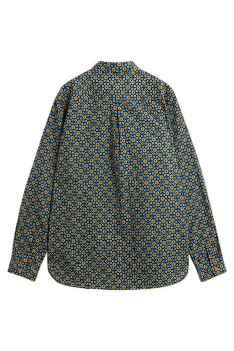 ROUND FLOWER PRINTED SHIRT NAVY PRINTED 3