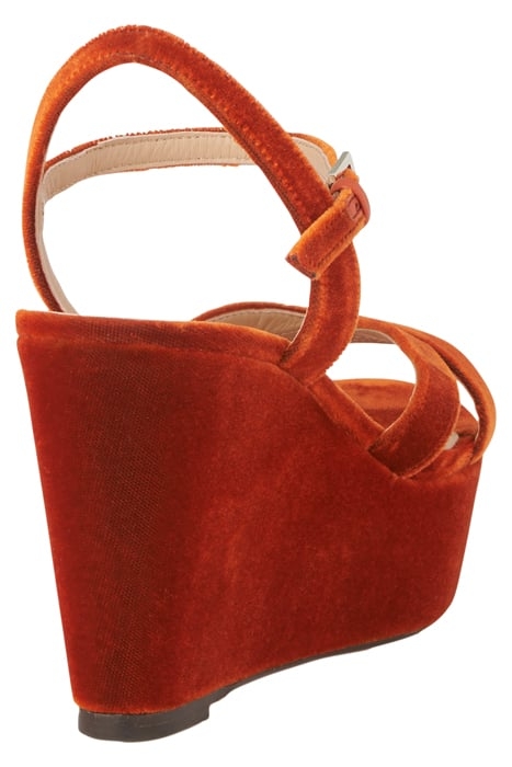 HENUITA PLATFORM WEDGE BURNT ORANGE 4