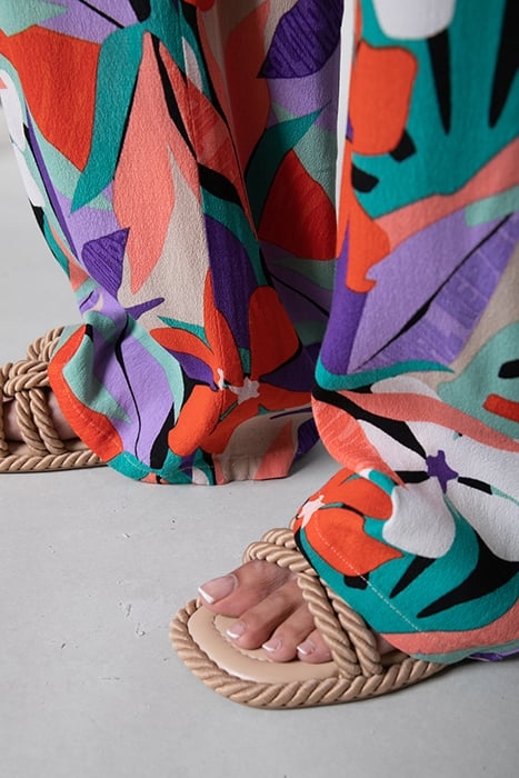 MELODY BIG FLOWER STRAIGHT PANTS MULTICOLOR 6