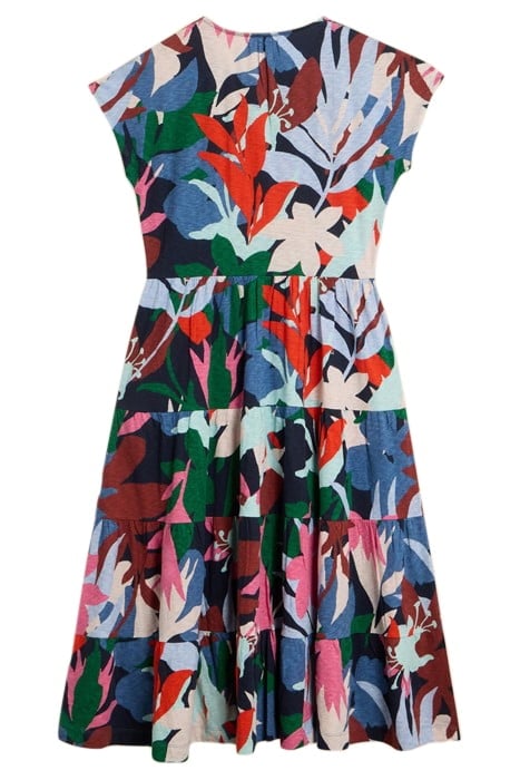 TABITHA JERSEY MINI DRESS BLUE PRINTED 1