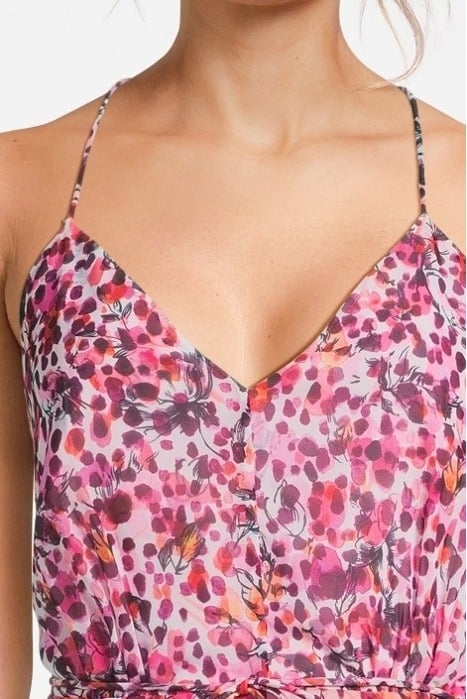 PENNY STRAPPY DRESS PINK PRINT - OUTLET PRICE 4