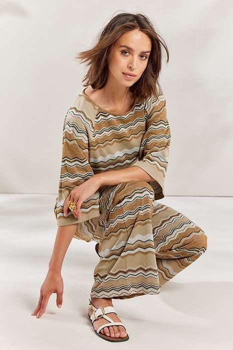 JUMPSUIT ZIG ZAG LUREX JACQUARD DESERT 4