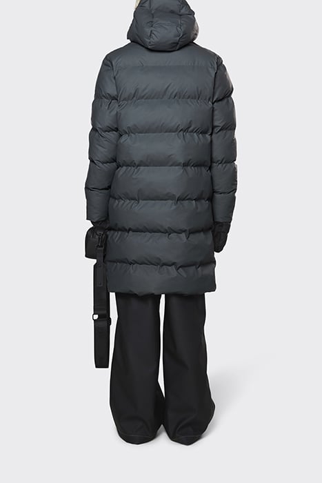 UNISEX LONG PUFFER JACKET SLATE 2
