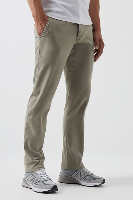 COTTON SATEEN CHINO GREEN 1