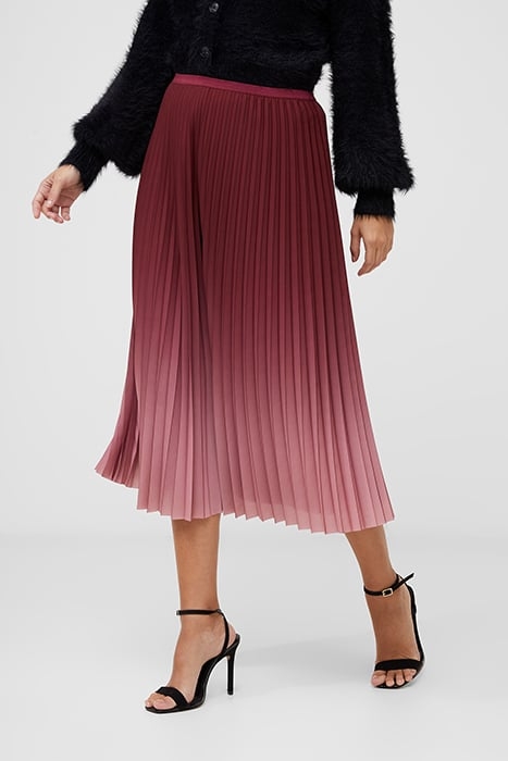 SUNBURST CREPE LIGHT SKIRT BROWN 1