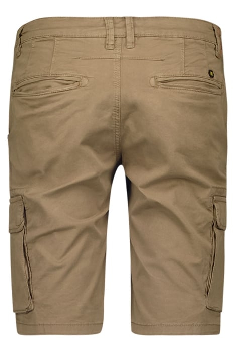 SHORT CARGO GARMENT DYED + STONE WASHED STRETCH ALMOND 5