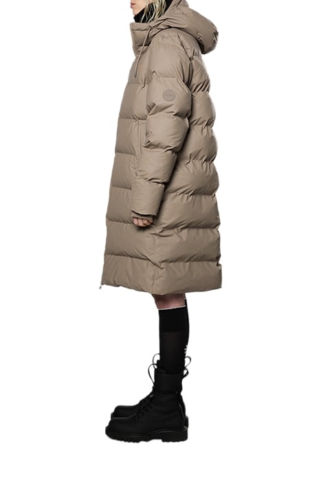 UNISEX LONG PUFFER JACKET TAUPE 6