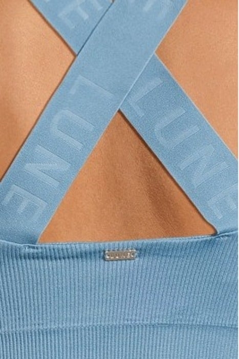 LUNA SCULPT LIGHT SUPPORT BANDEAU RIB BRA SPRING LAKE BLUE 5