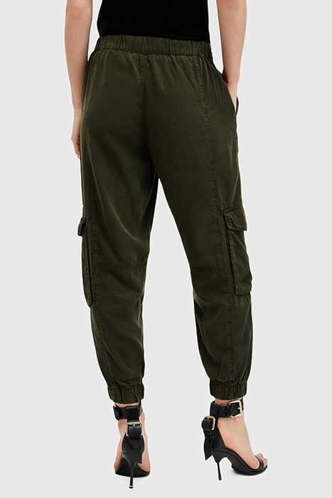 FREDA TENCEL TROUSER KHAKI GREEN 2