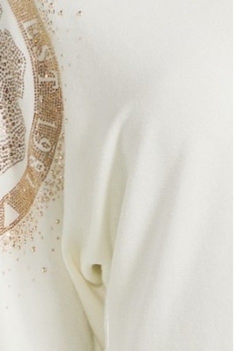 GUESS ECO LESLIE LOGO BAT SLEE CREAM WHITE 5