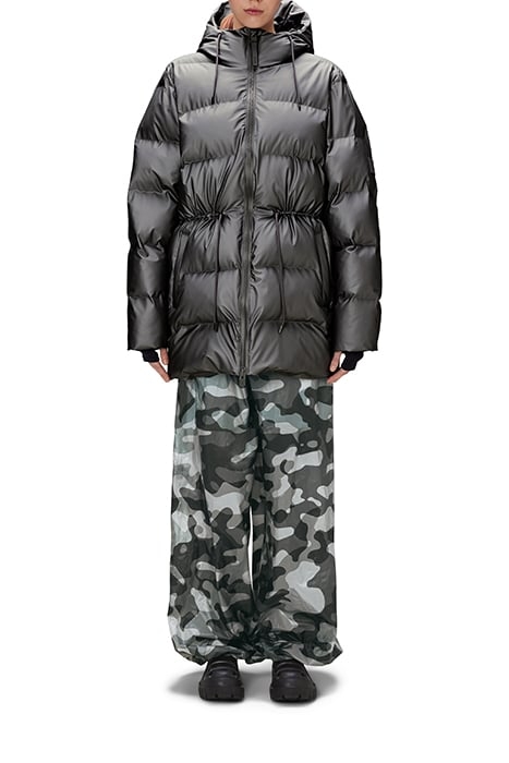 UNISEX ALTA LONG PUFFER STRING W JACKET W3T4 METALLIC GREY 1