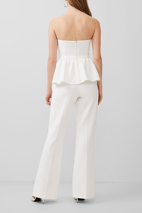 WHISPER STRAPLESS PEPLUM TOP WHITE 2