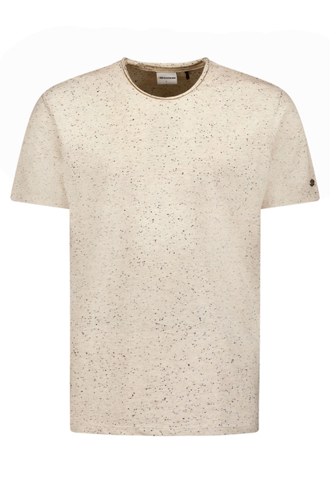 T-SHIRT CREWNECK MELANGE CREAM 4