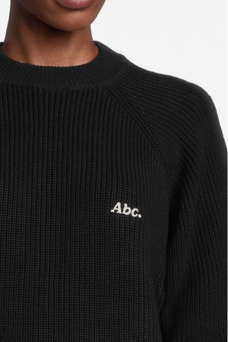 ABC. – RIBBED CREWNECK BLACK 4