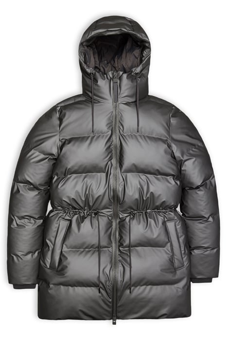 UNISEX ALTA LONG PUFFER STRING W JACKET W3T4 METALLIC GREY 3