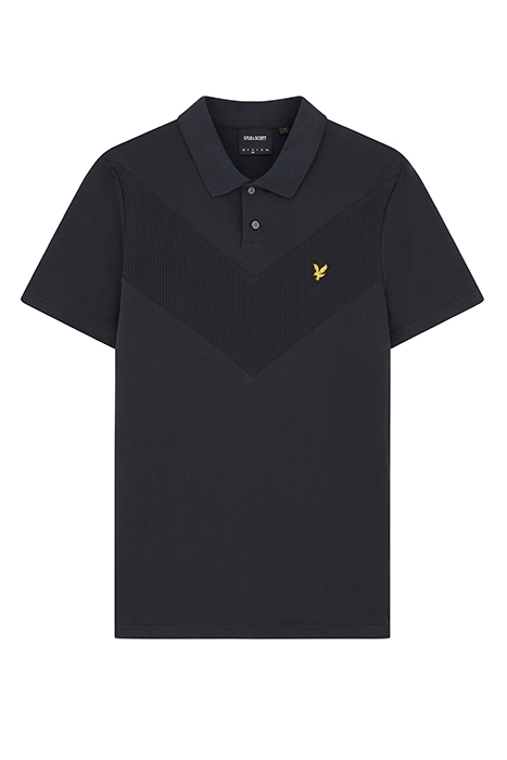CHEVRON POLO SHIRT BLACK ICE 4
