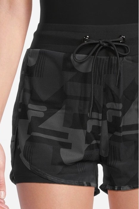 RAKOW AOP SHORTS BLACK BEAUTY REACT AOP 4