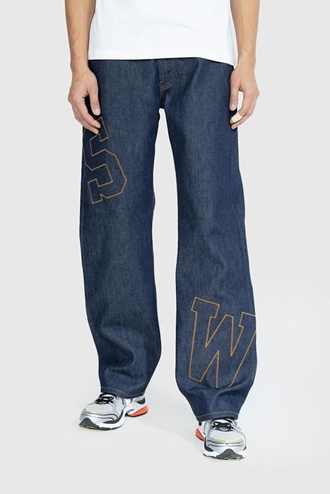 SAINTWOODS – PATCH RAW DENIM INDIGO BLUE 1