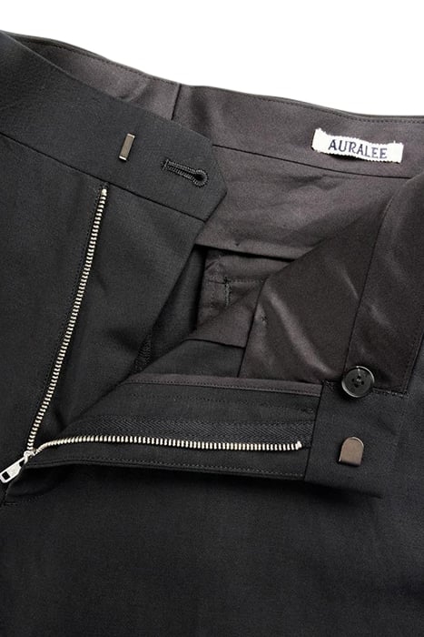 AURALEE – HARD TWIST FINX LINEN CHINO SHORTS BLACK 4