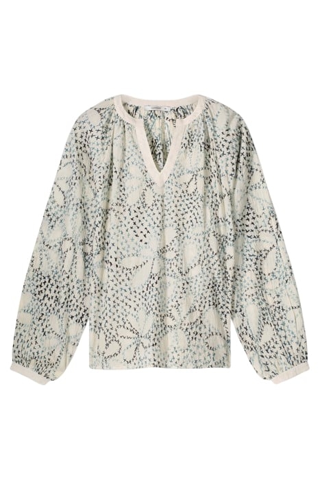 TOP CROSS STITCH HAND EMBROIDERY IVORY 1