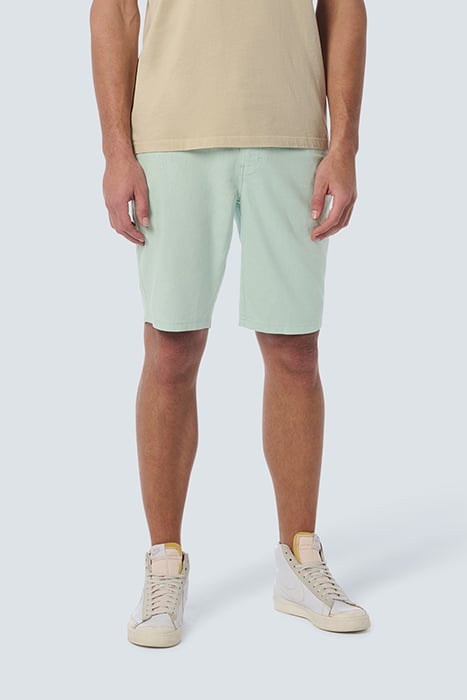 SHORT WITH LINEN GARMENT DYED MINT 1