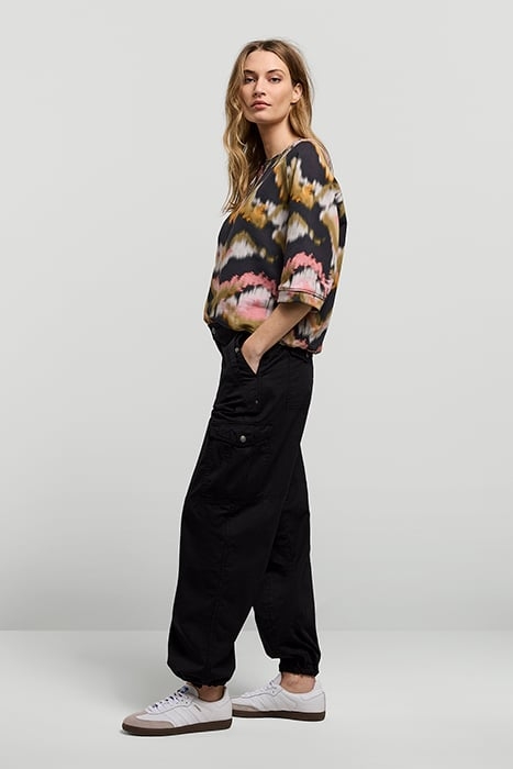 CARGO PANT TECHNICAL STRETCH TWILL BLACK 4