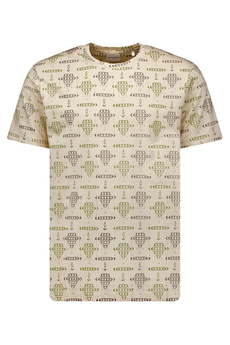 T-SHIRT CREWNECK ALLOVER PRINTED SLUB CEMENT 1