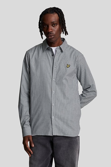 SHEPHERD CHECK SHIRT DARK NAVY/ WHITE 1