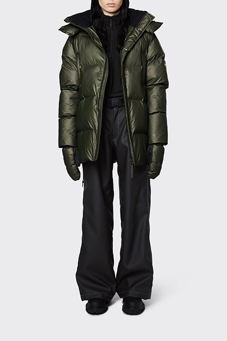 UNISEX BOXY PUFFER PARKA EVERGREEN 1