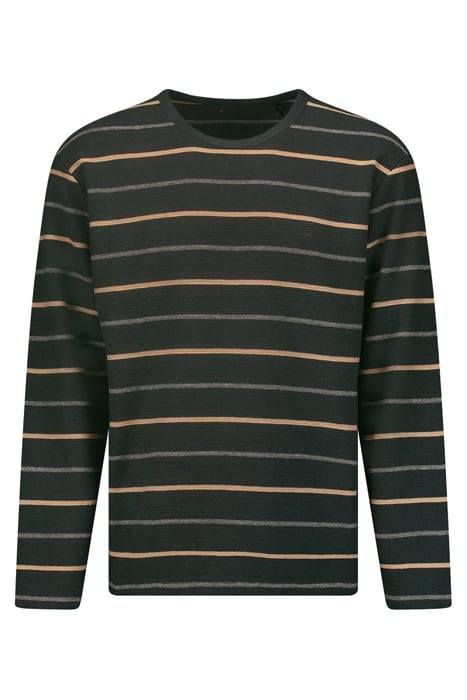 T-SHIRT LONG SLEEVE CREWNECK STRIPES DARK STEEL 1