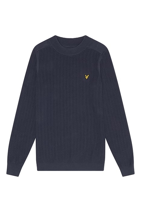 RIBBED MOCK NECK JUMPER NAVY NIGHT 4