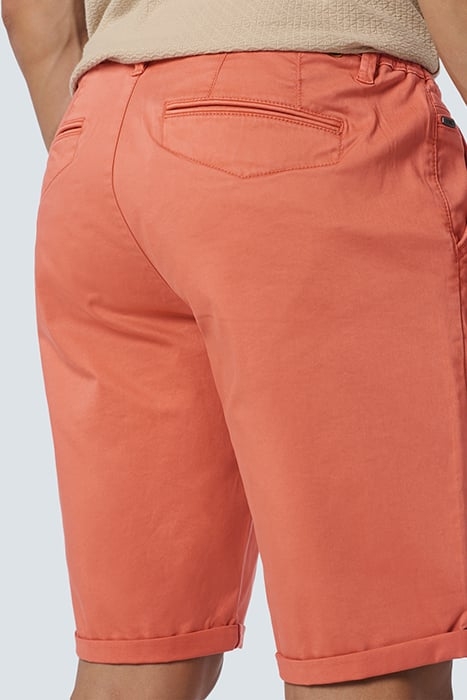 SHORT CHINO GARMENT DYED TWILL STRETCH MELON 6
