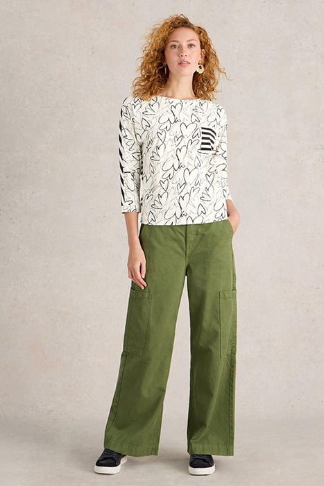 DEMI DOLMAN TOP WHITE PRINT 1