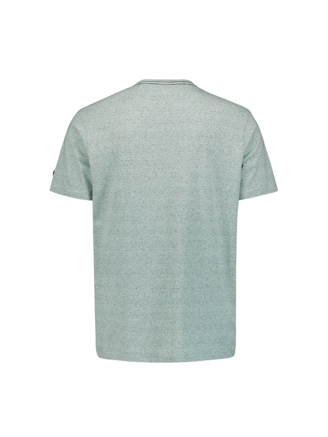 T-SHIRT CREWNECK MELANGE WITH STRIPES MINT 5