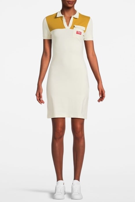 TERNI POLO DRESS SWEET CORN-CUMIN 1