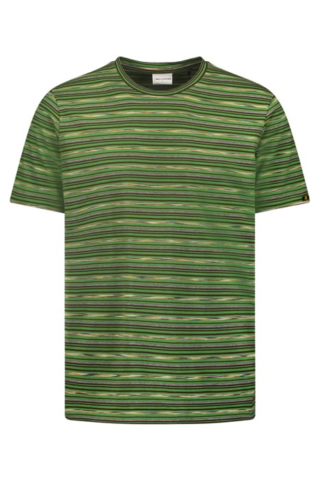 T-SHIRT CREWNECK MULTI COLOURED STRIPES GREEN 4