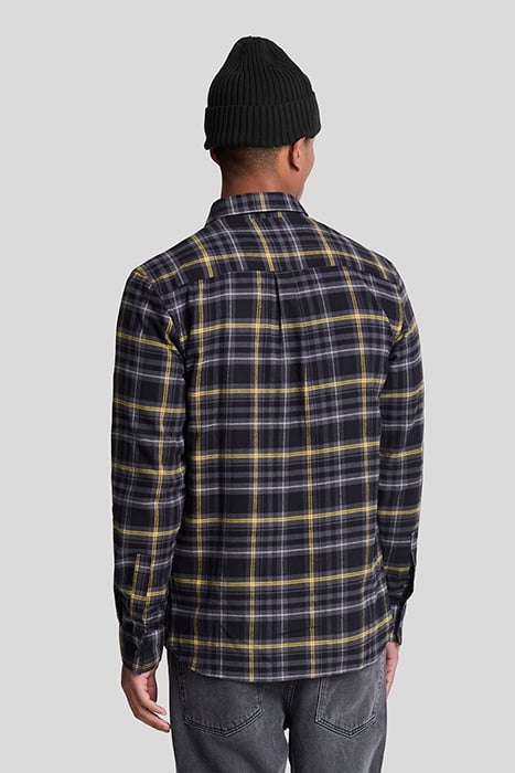 CHECK FLANNEL SHIRT JET BLACK 2