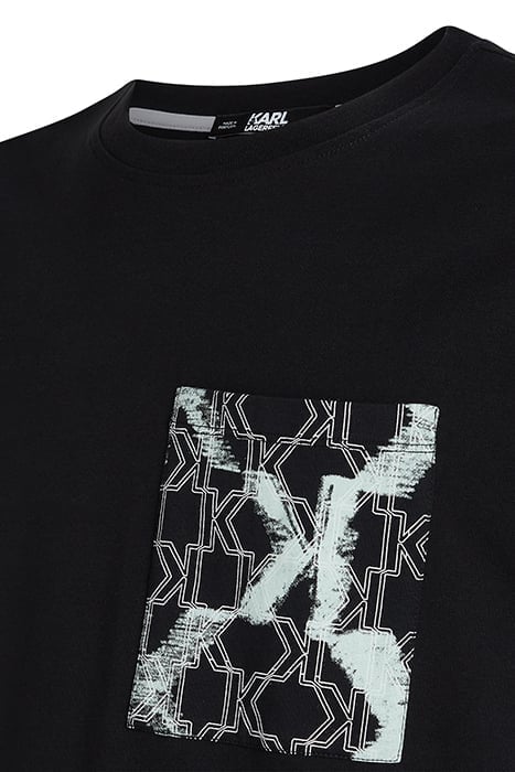 MONOGRAM POCKET SS TEE BLACK 3