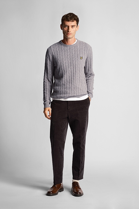 CABLE JUMPER MID GREY MARL 3