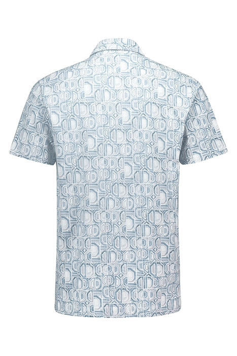 SHIRT SHORT SLEEVE JERSEY ALLOVER PRINTED JERSEY AQUA 2
