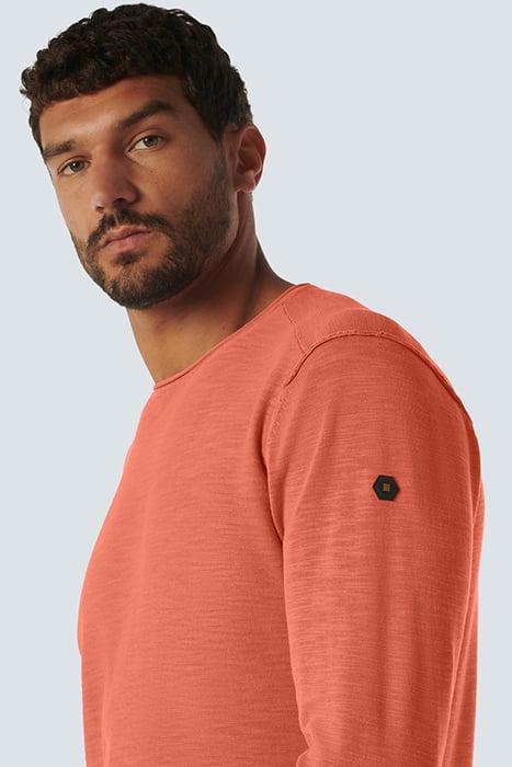 PULLOVER CREWNECK GARMENT DYED + STONE WASHED MELON 6