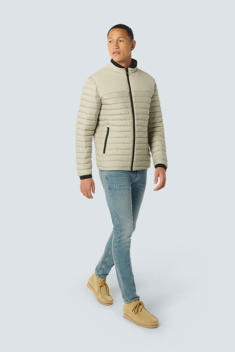 JACKET SHORT FIT PADDED STONE 3