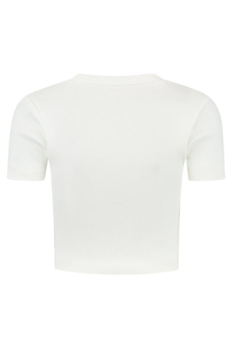 BEVERLY HILLS RIB TOP STAR WHITE 2