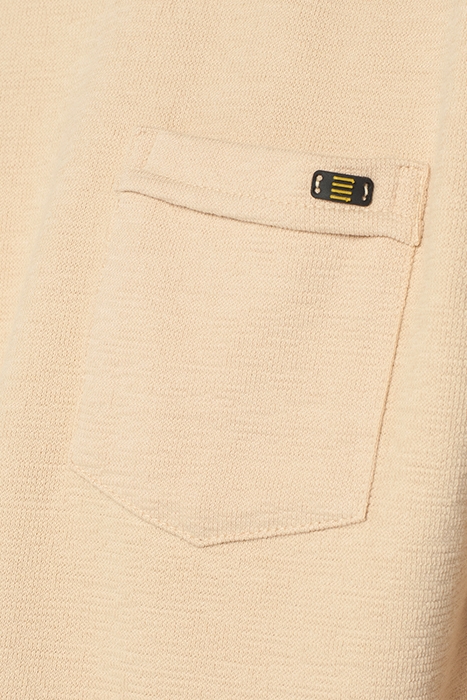 T-SHIRT CREWNECK SOLID JACQUARD SLUB CEMENT 7