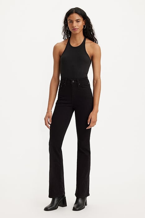 725 FLARED JEANS BLACK 1