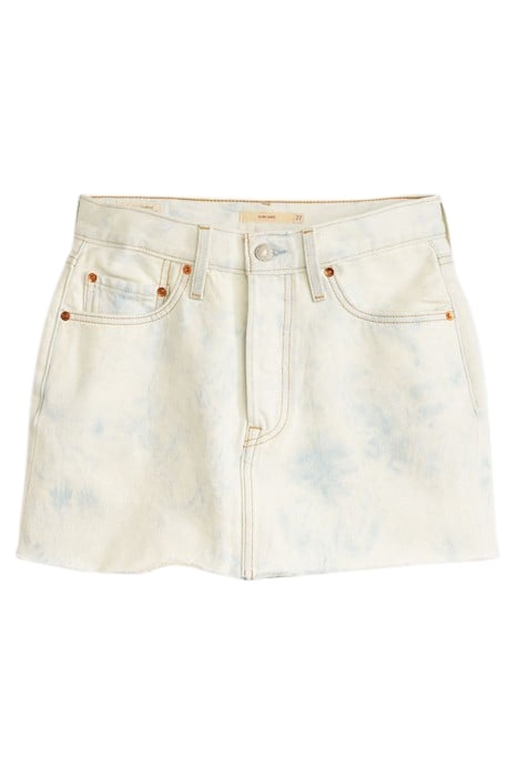 ICON DENIM SKIRT WHITE 4