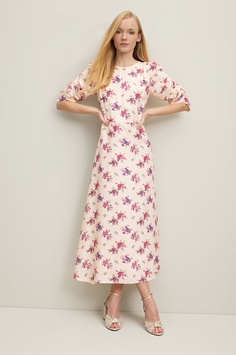 DELILAH BOUQUET MIDI DRESS CREAM 1