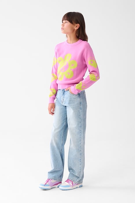 GAA-SBSMILE HEART PULLOVER LIMEGREEN 2