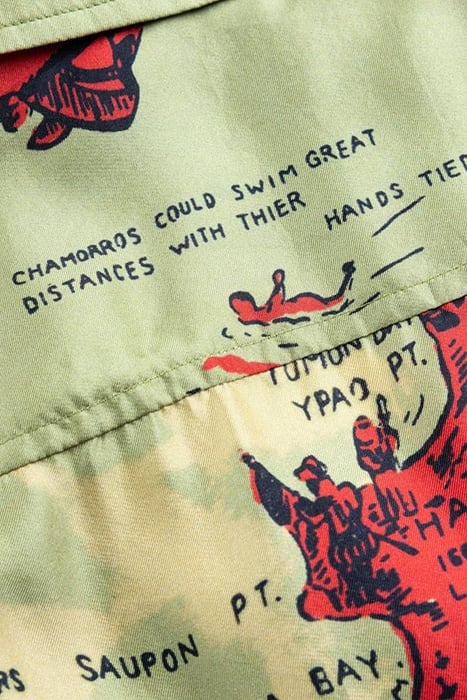 BODE – GUAM SHORT-SLEEVE SHIRT GREEN/RED 5