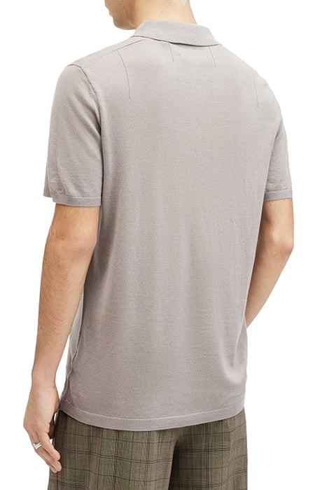 MODE MERINO SS POLO CHESTNUT TAUPE 2